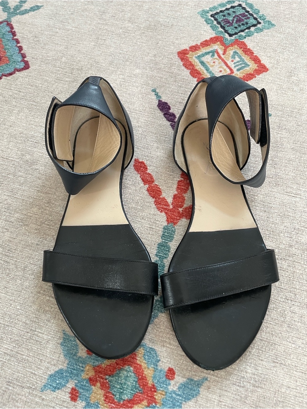 Chloe Two Tone leather sandals ankle strap